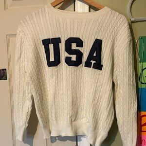 Hippie Rose Cream Cable Knit Pullover